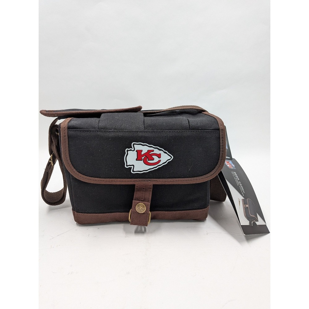 Kansas City Chiefs NFL Beer Caddy Soft-Sided 6 Pack Bottle Cooler Bag Legacy NEW